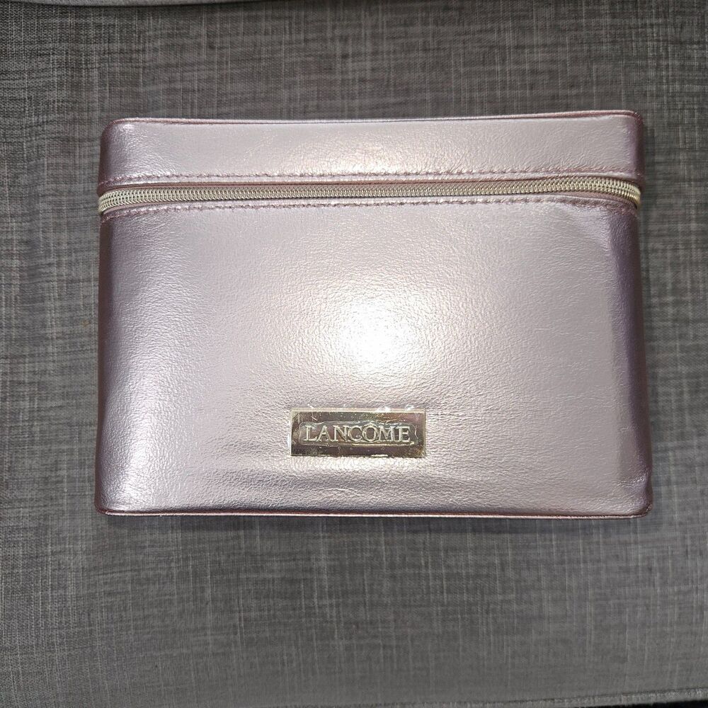 LANCOME Metallic Pink Makeup Case With Idole Eyeshadow Pallet and Makeup Remover - Picture 4 of 8